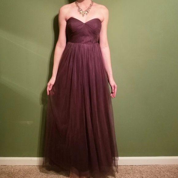 Jenny Yoo Annabelle Dress (Raisin) - Picture 3 of 6